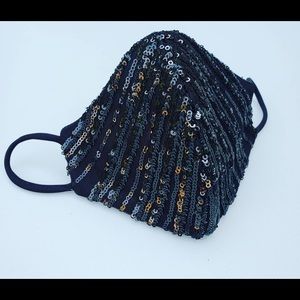 Embellished sequins cover mask